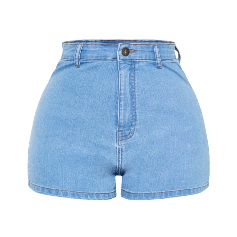 Light Wash Disco Shorts